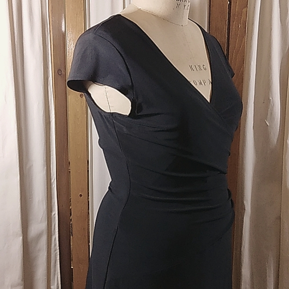 Evan Picone Black Midi Dress - Picture 4 of 7